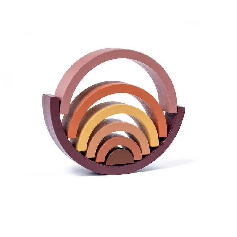 Montessori Wooden Arches Decorations Construction Set
