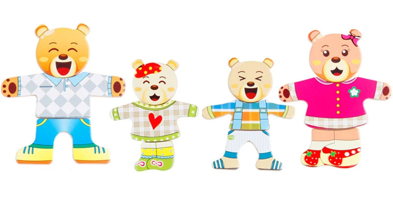 Puzzle Vêtement Bois Montessori