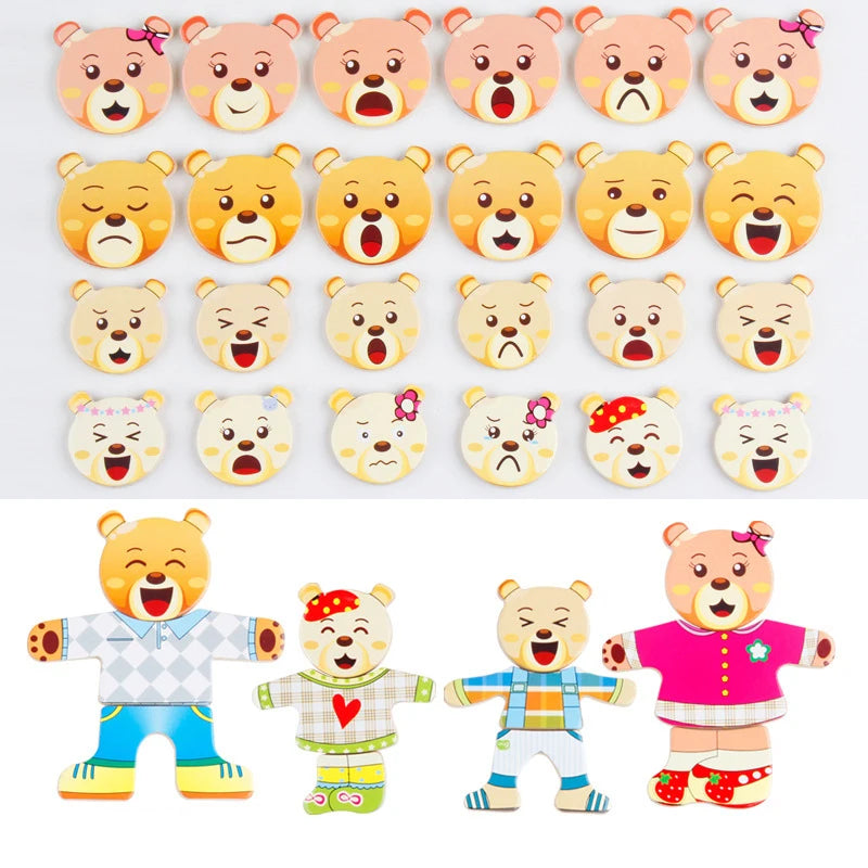 Puzzle Vêtement Bois Montessori