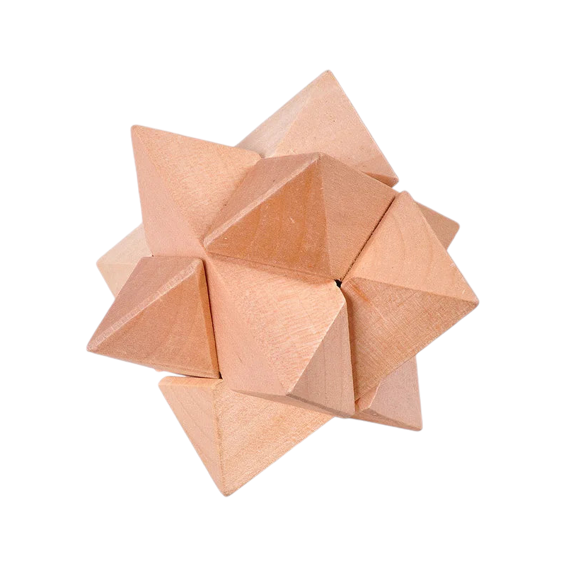 7.5x7.5x7.5 cm Wooden Puzzle