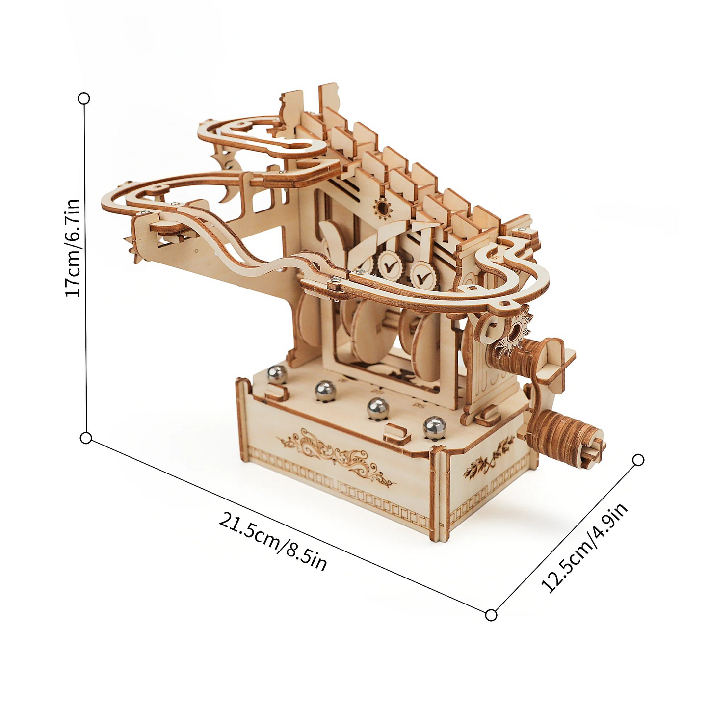 Rompecabezas de canicas de madera en 3D
