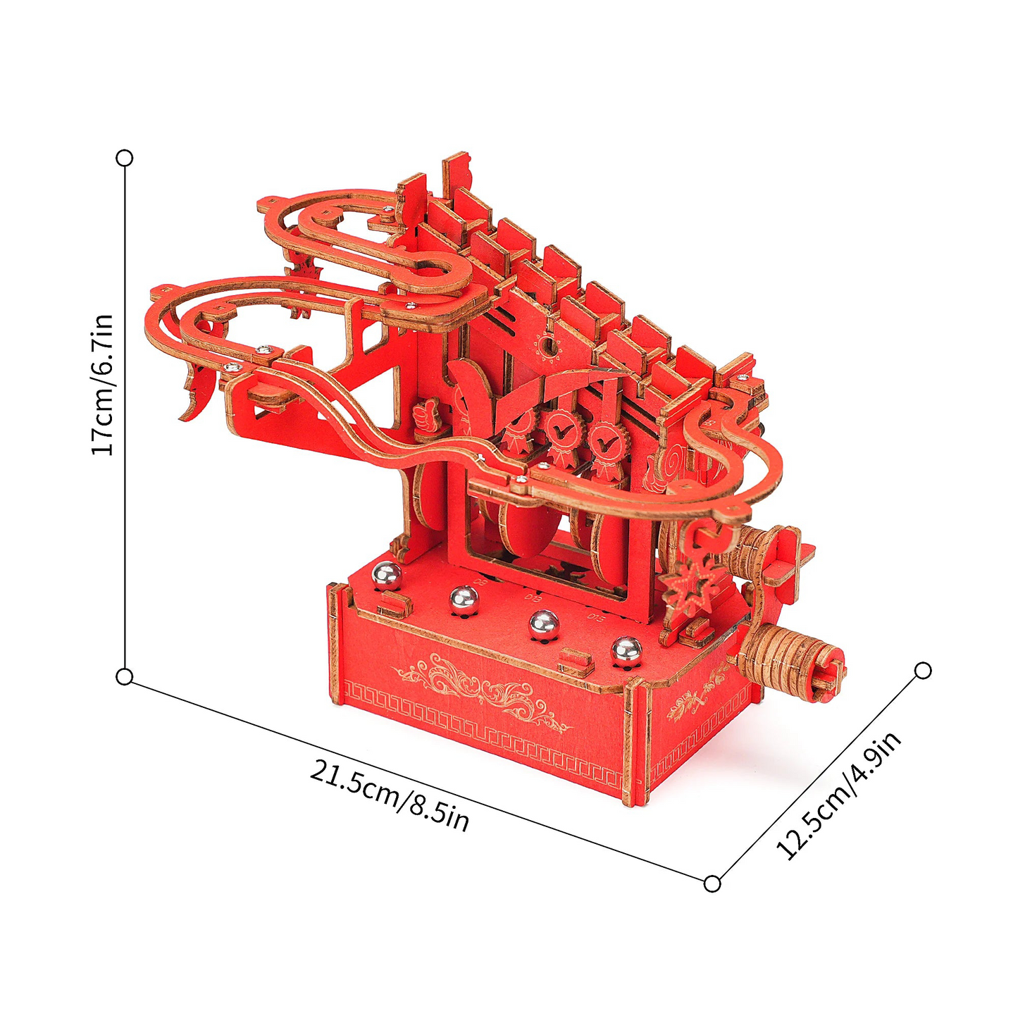 Rompecabezas de canicas de madera en 3D