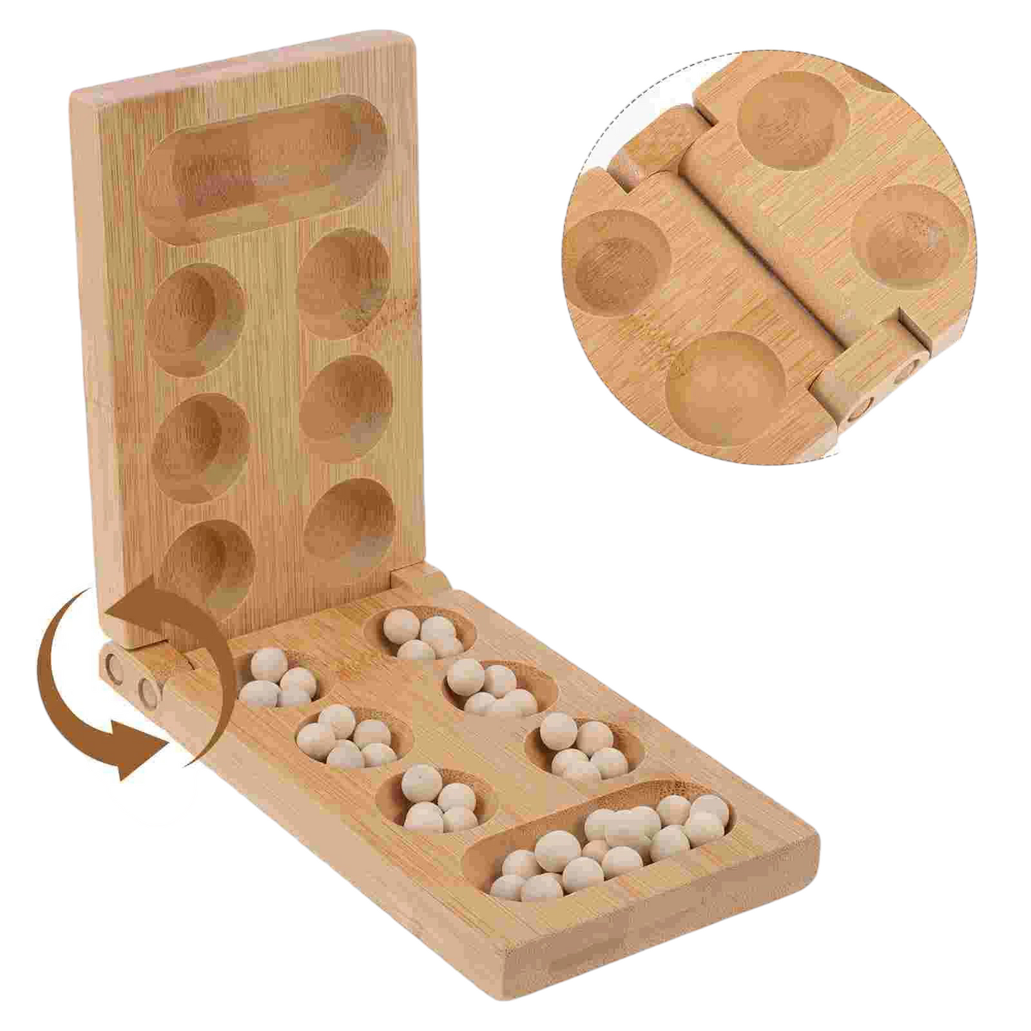 Wooden Mancala Game 16 cm