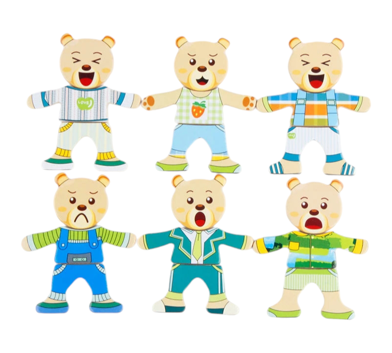 Puzzle Vêtement Bois Montessori