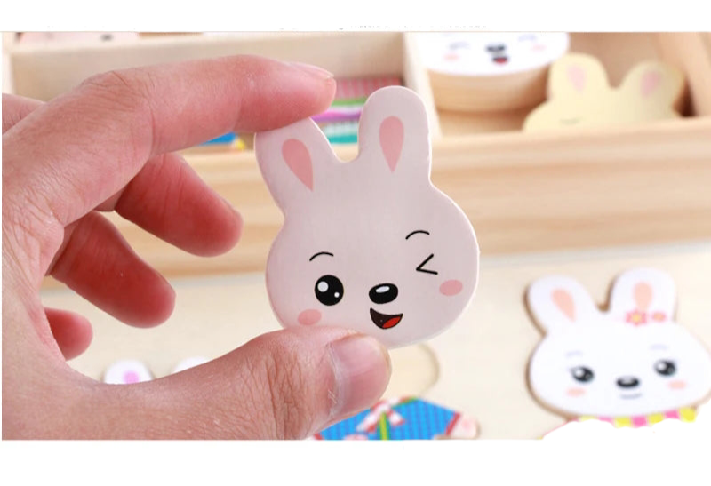Puzzle Vêtement Bois Montessori
