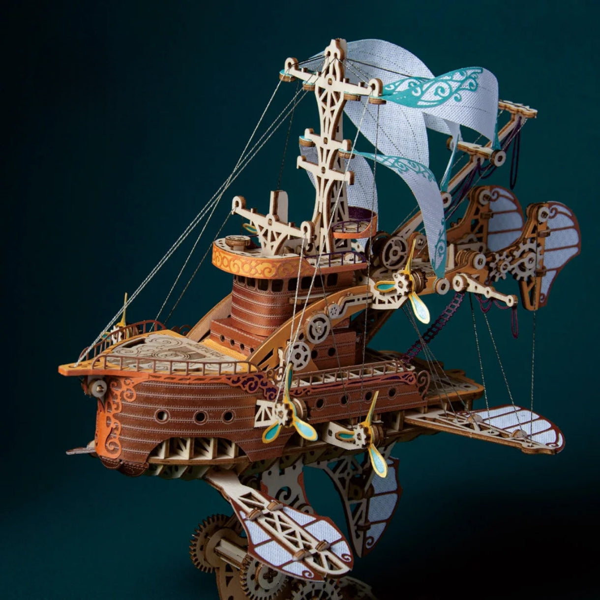 Rompecabezas de madera 3D de barcos Steam Punk