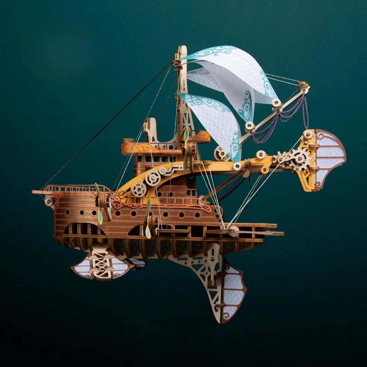Rompecabezas de madera 3D de barcos Steam Punk