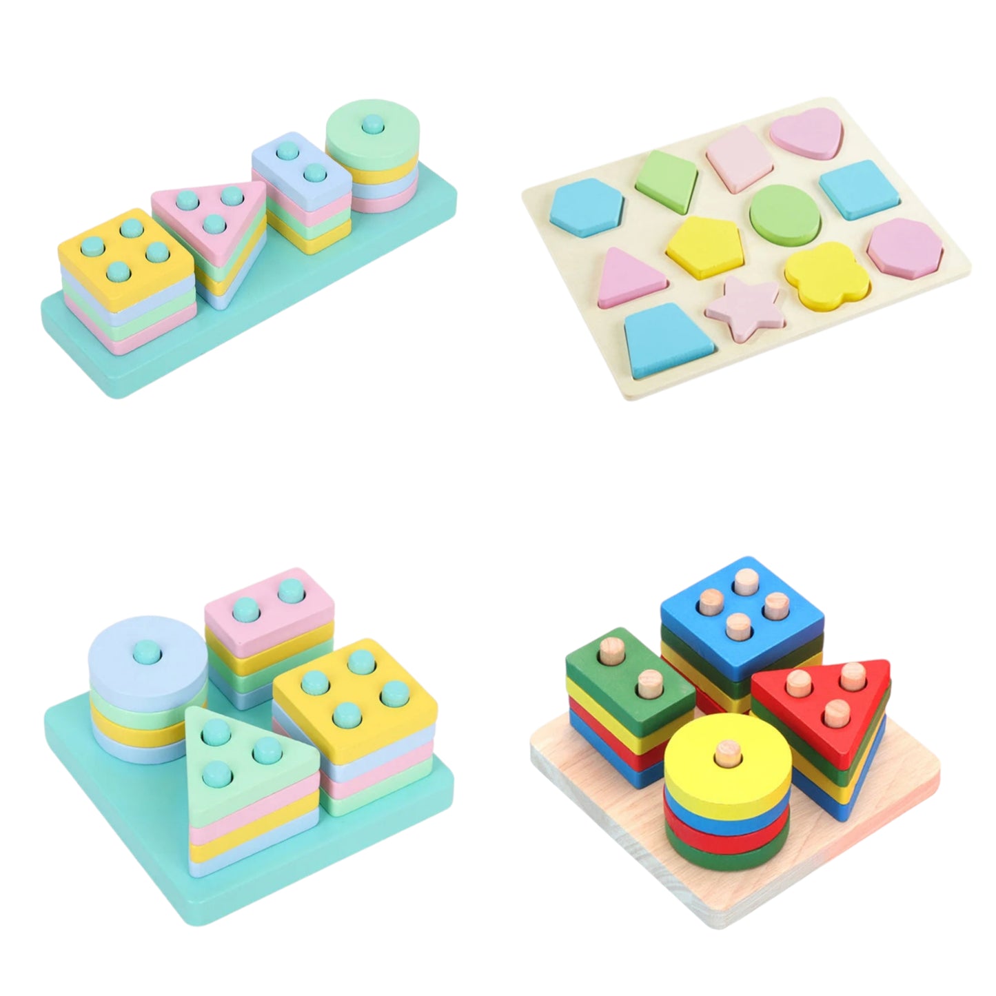 Jeux d'Associations en Bois Montessori