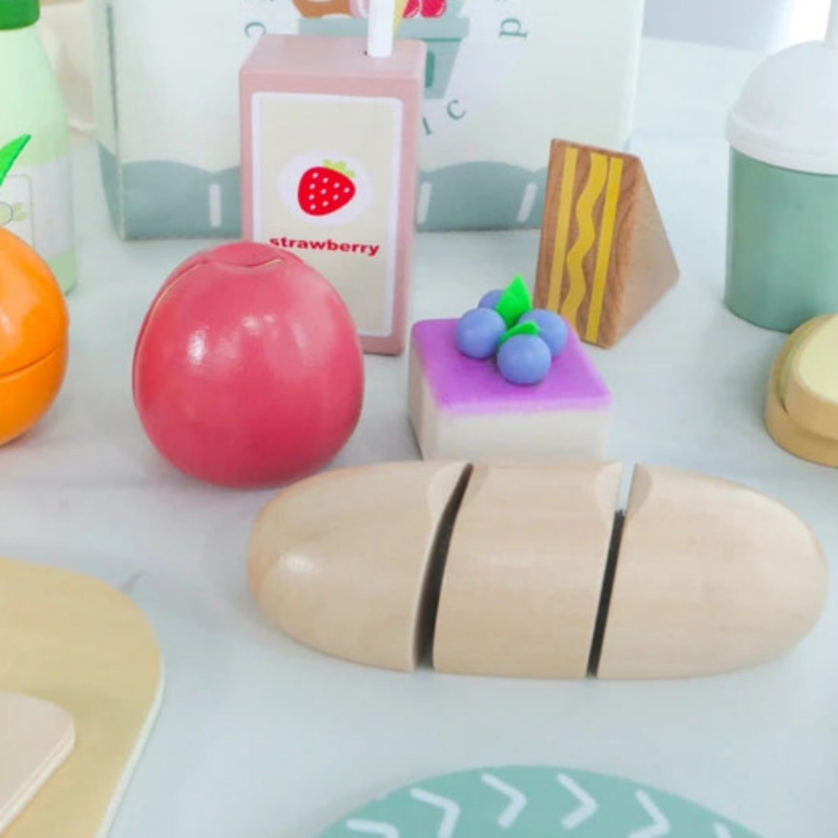 Jouet Ensemble de Vaisselle en Bois Dinette Montessori