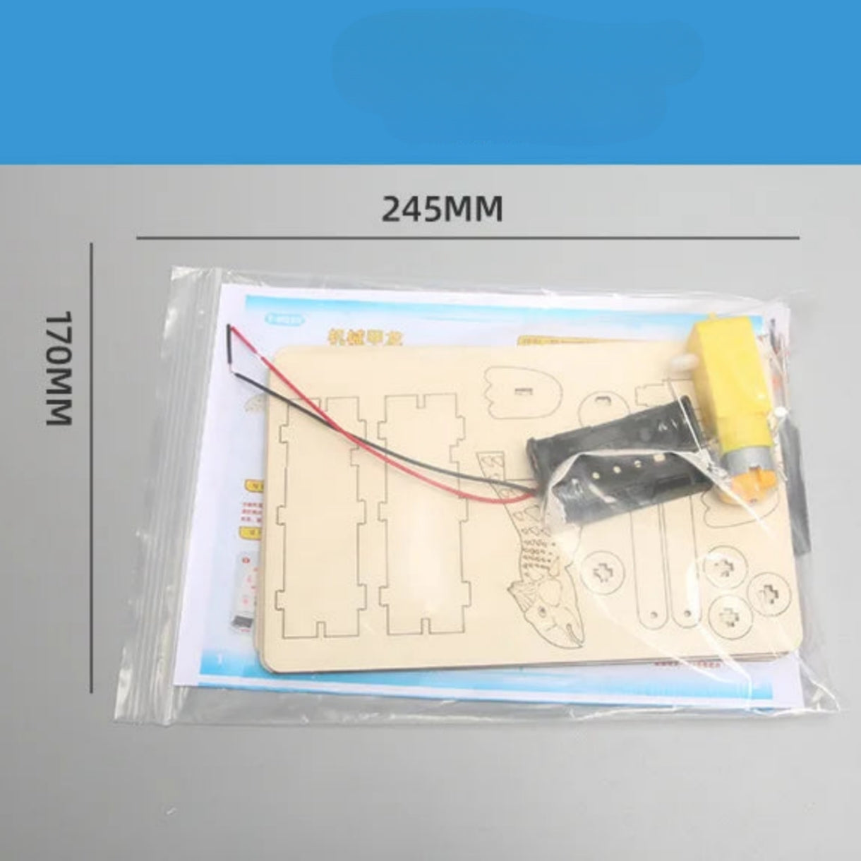 Robot eléctrico autómata de dinosaurio de madera 3D