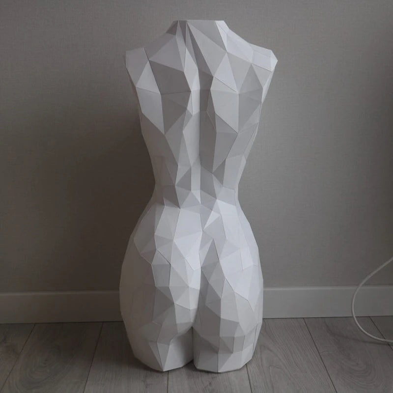 Statue Origami 76 cm Buste Femme Venus en Papier 3D à Assembler DIY