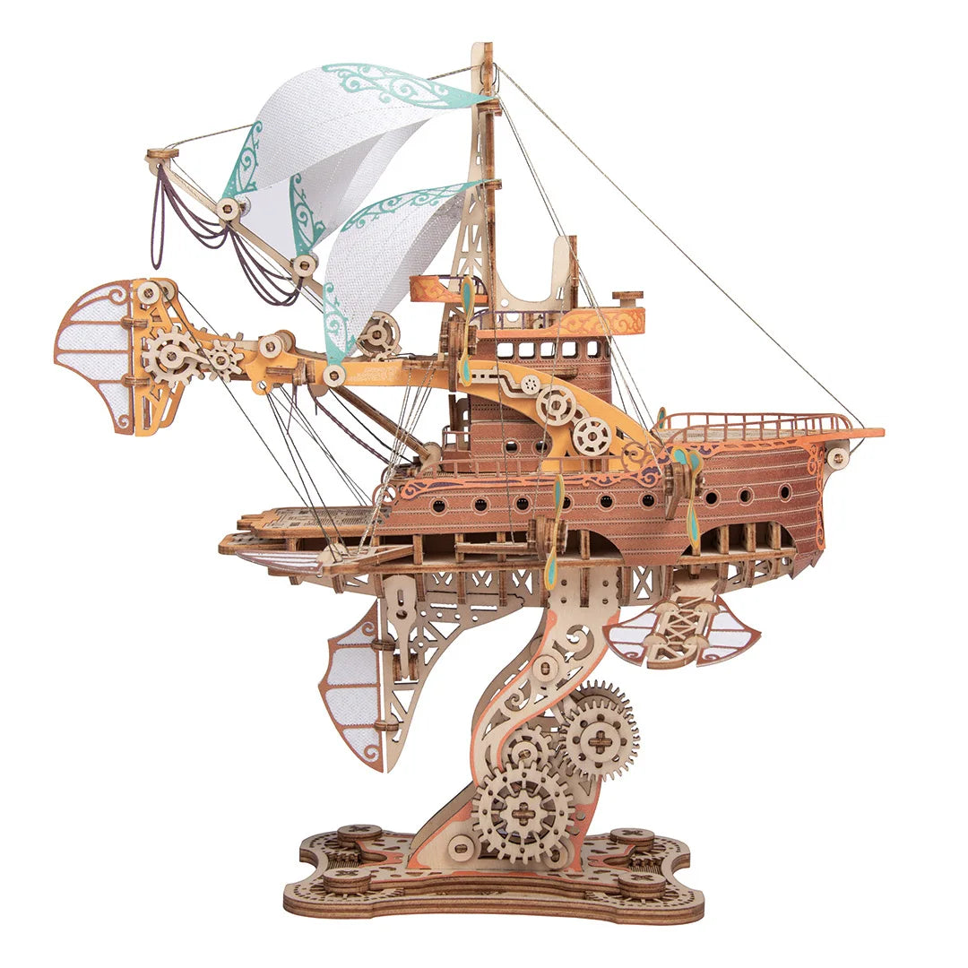 Rompecabezas de madera 3D de barcos Steam Punk