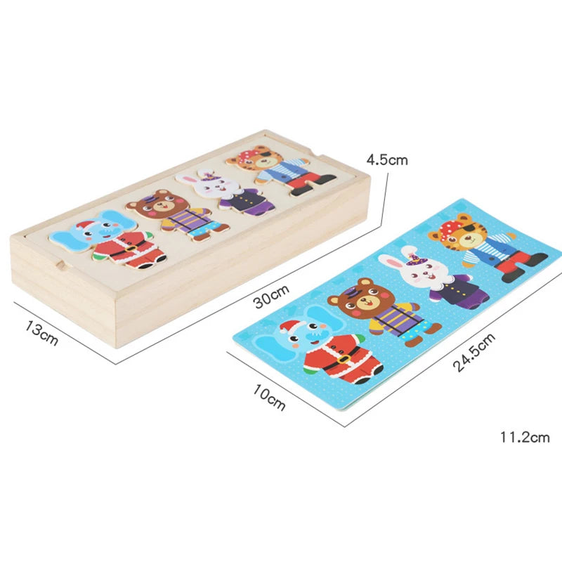 Puzzle Vêtement Bois Montessori