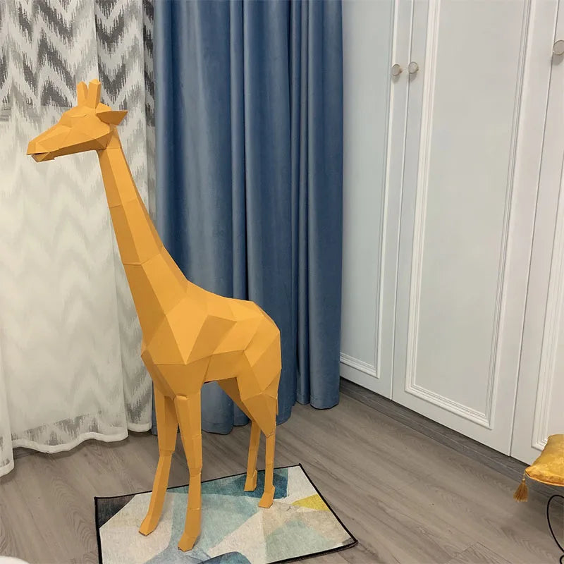 109cm Origami Giraffe 3D Paper Sculpture to Assemble DIY