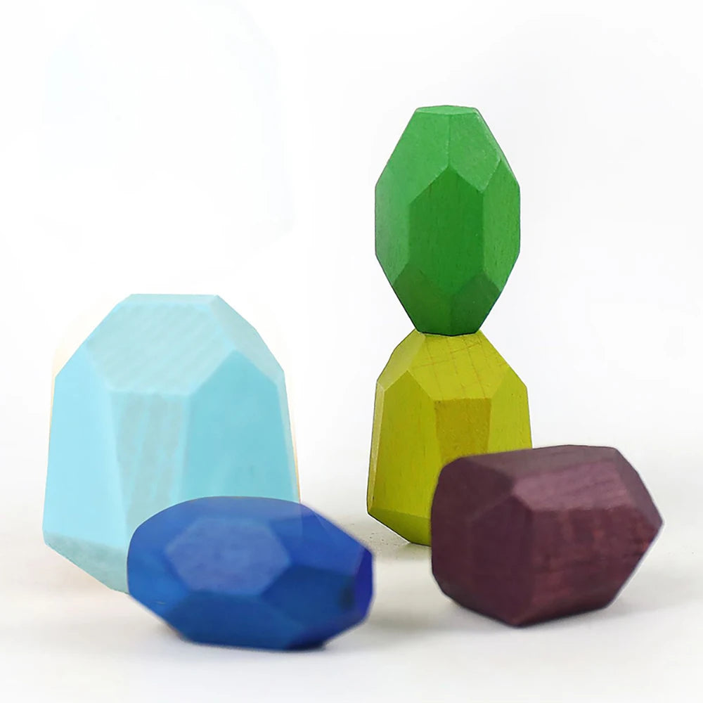 Montessori Wooden Construction and Balancing Game
