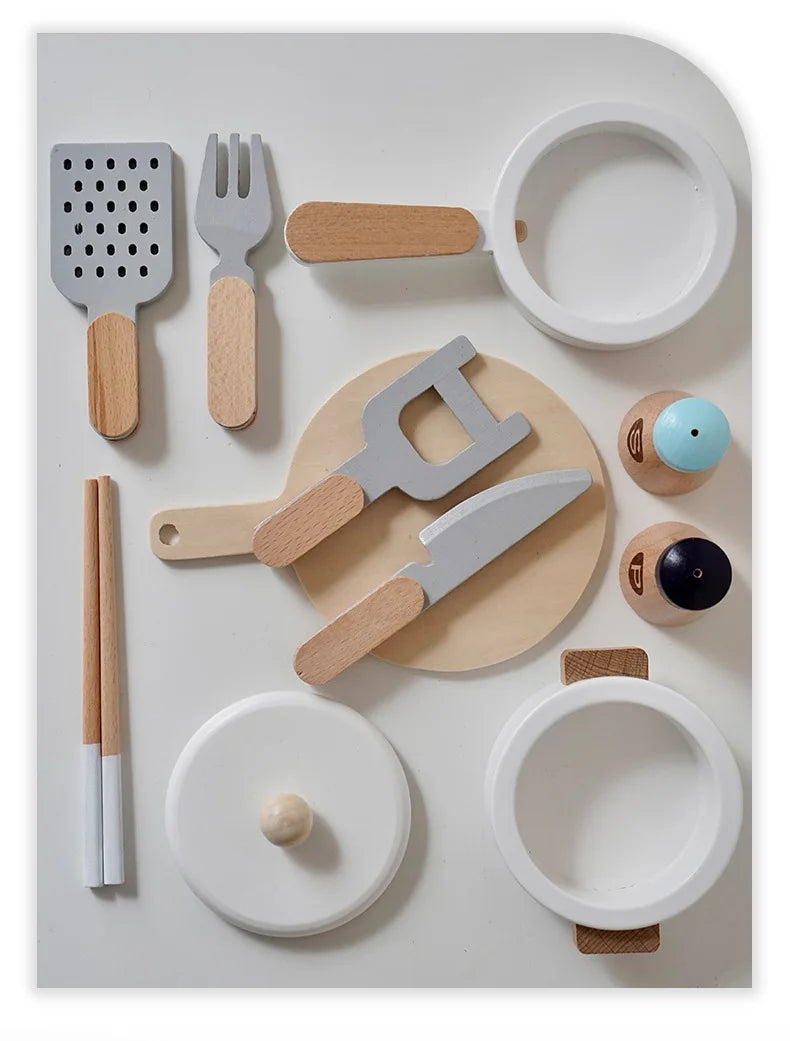 Juguete de madera Montessori para cortar comida