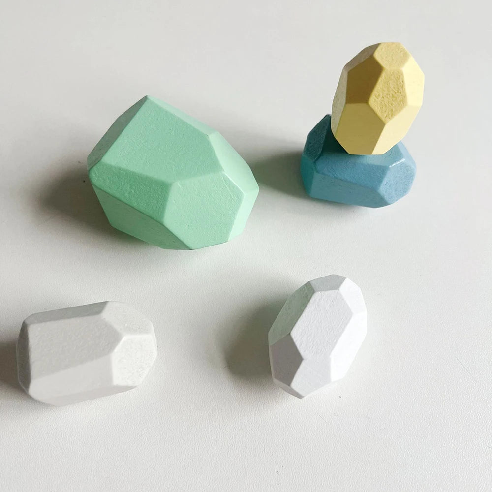 Montessori Wooden Construction and Balancing Game