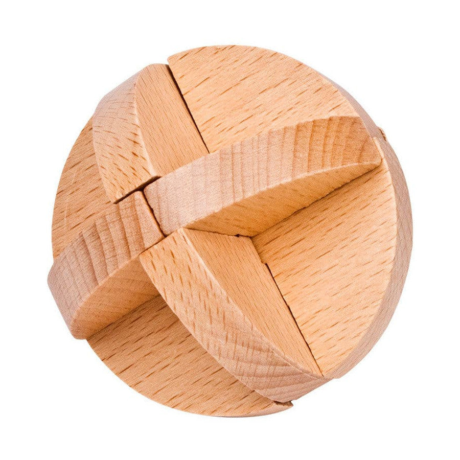Set of 10 3D Wooden Chinese Puzzles 4.5x4.5x4.5cm