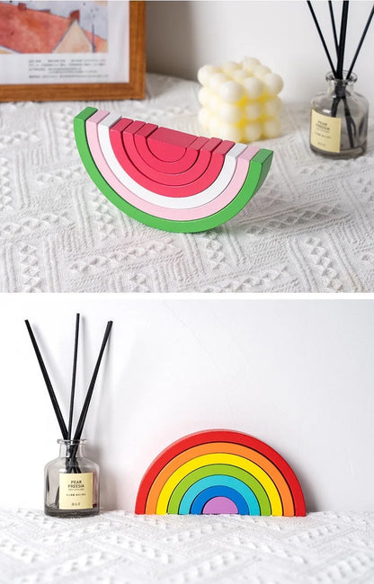 Montessori Wooden Arches Decorations Construction Set