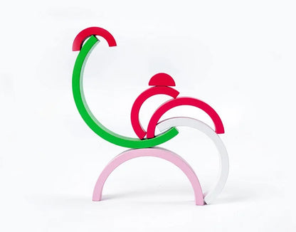 Montessori Wooden Arches Decorations Construction Set