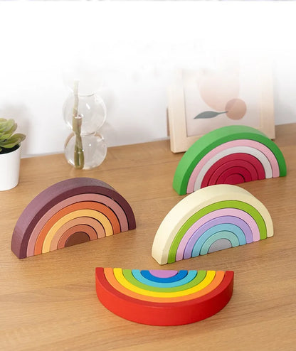 Montessori Wooden Arches Decorations Construction Set