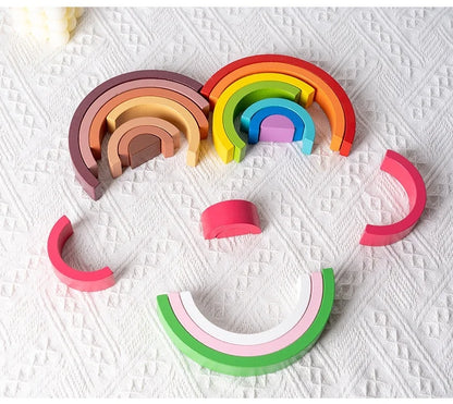 Montessori Wooden Arches Decorations Construction Set