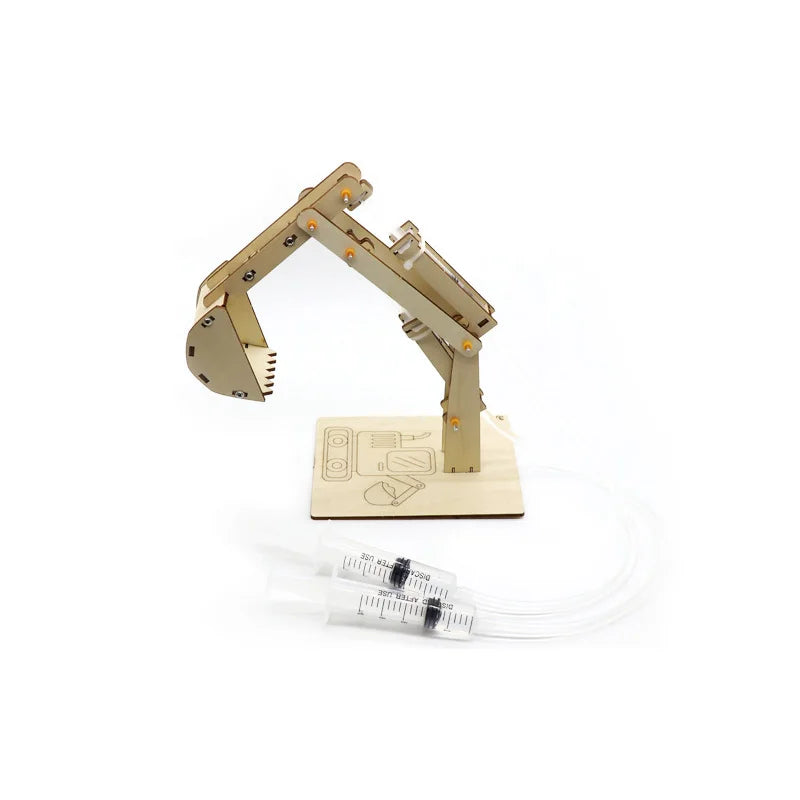 Excavadora hidráulica de madera 3D