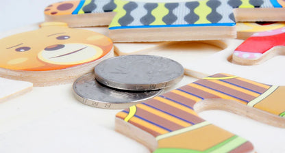 Puzzle Vêtement Bois Montessori
