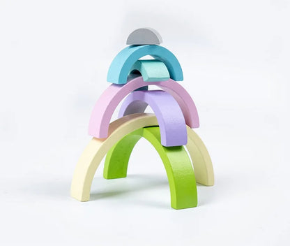 Montessori Wooden Arches Decorations Construction Set