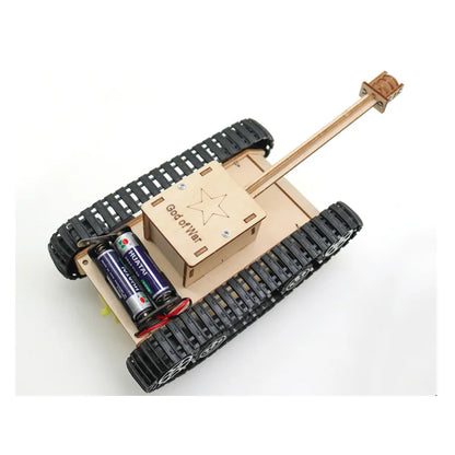 Rompecabezas de tanque eléctrico de madera en 3D