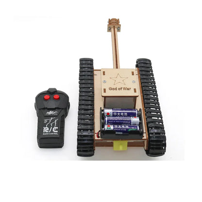 Rompecabezas de tanque eléctrico de madera en 3D