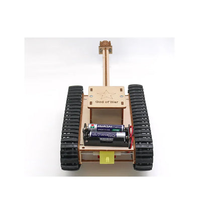 Rompecabezas de tanque eléctrico de madera en 3D