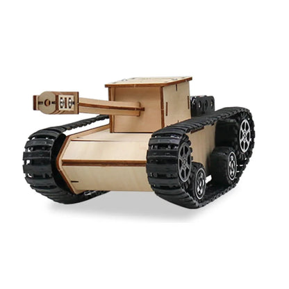 Rompecabezas de tanque eléctrico de madera en 3D