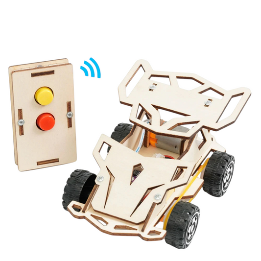 Rompecabezas de madera 3D Coche de control remoto mecánico y eléctrico