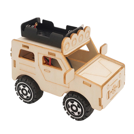 Rompecabezas de madera 3D Coche mecánico y eléctrico