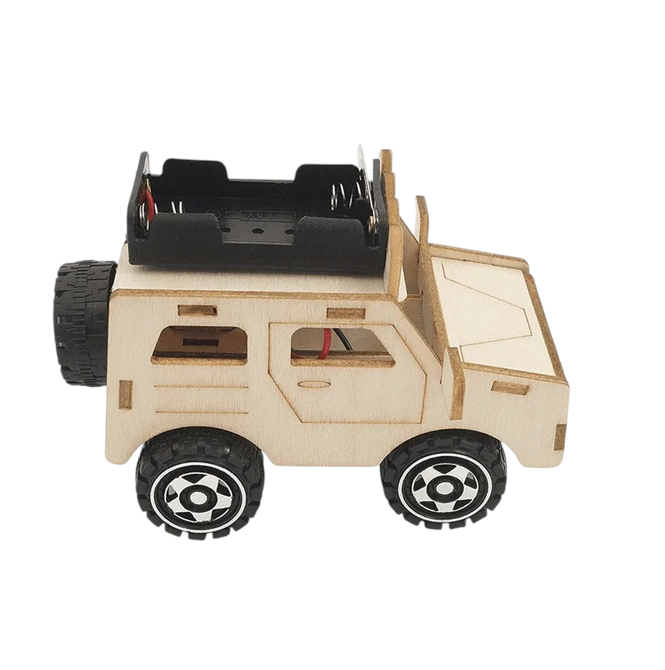 Rompecabezas de madera 3D Coche mecánico y eléctrico