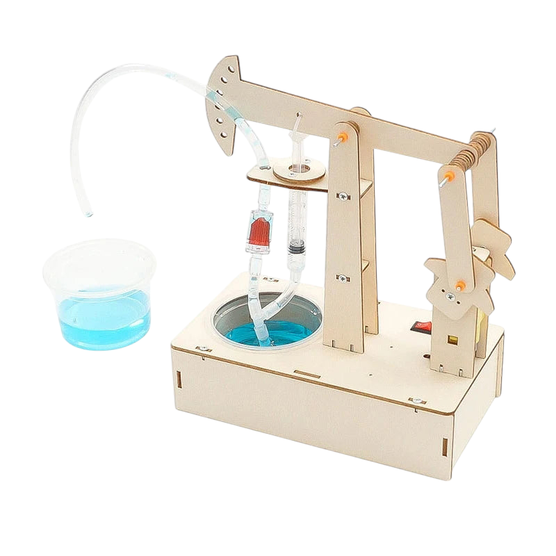 Rompecabezas de madera 3D Bomba mecánica y eléctrica Derick