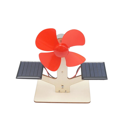 Rompecabezas de madera 3D de turbina eólica mecánica y eléctrica solar