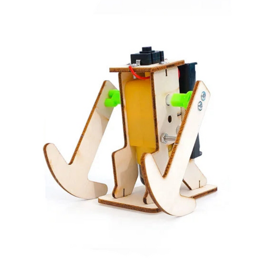 Robot caminante eléctrico y mecánico de madera 3D