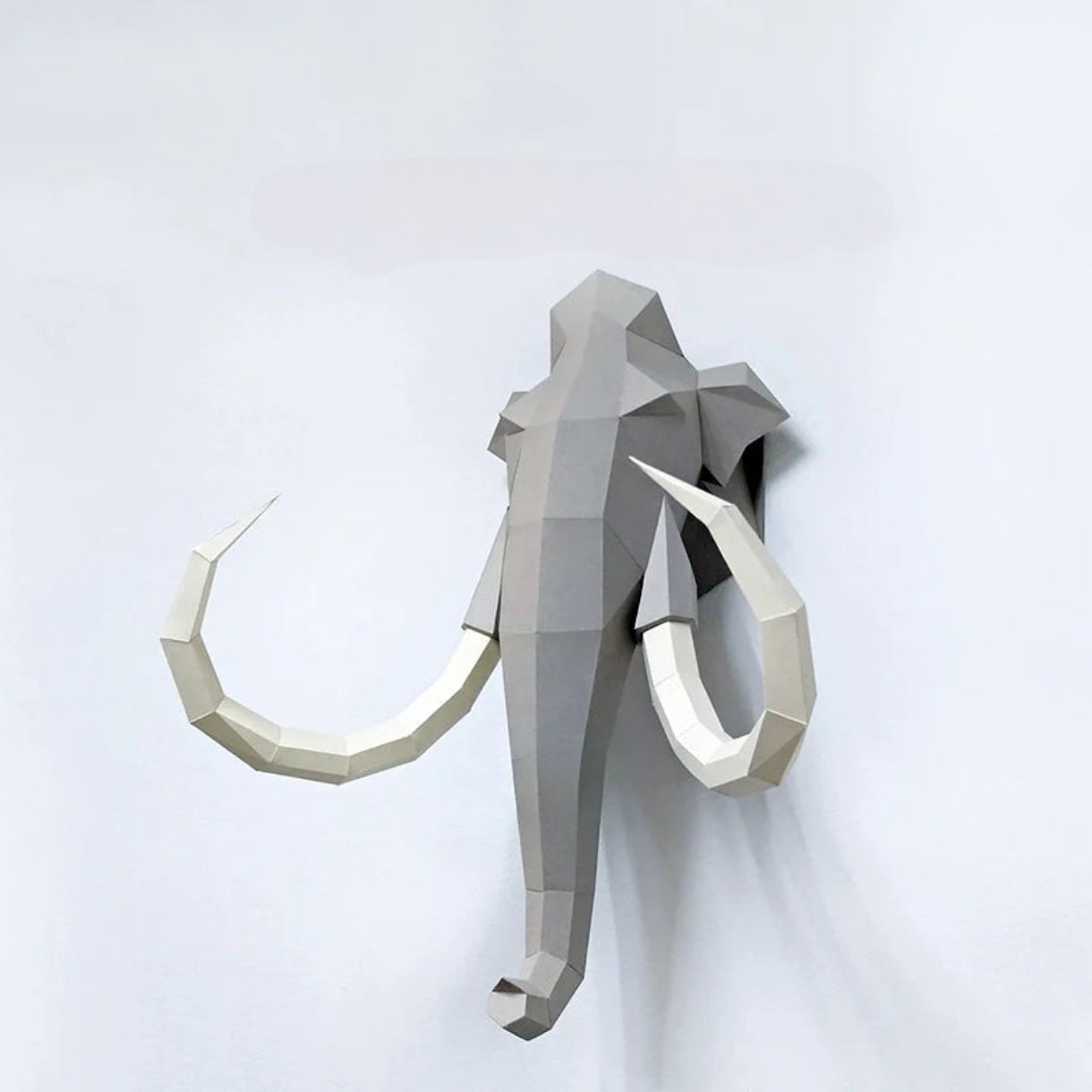 60cm Origami Wall Sculpture 3D Paper Mammoth to Assemble DIY