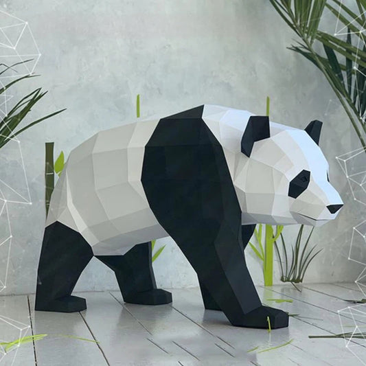 89cm Origami Panda 3D Paper Sculpture to Assemble DIY 