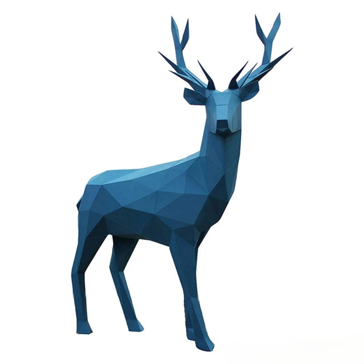 Escultura de ciervo de papel 3D de origami de 64 cm para armar. 