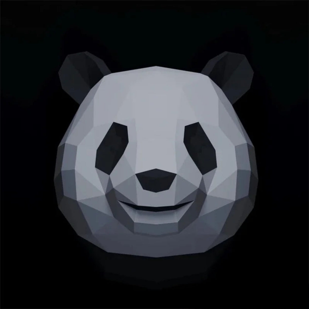 25cm Origami Panda 3D Paper Mask to Assemble DIY 