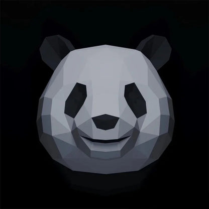 25cm Origami Panda 3D Paper Mask to Assemble DIY 