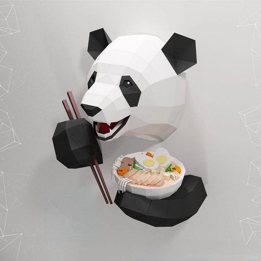 52cm Origami Panda 3D Paper Wall Sculpture to Assemble DIY 