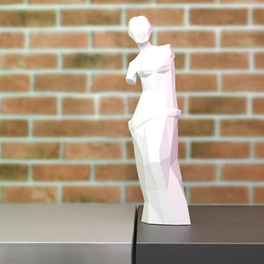 3D Paper Origami Venus de Milo Statue Sculpture to Assemble DIY