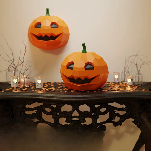 33cm Origami Wall Sculpture 3D Paper Pumpkin to Assemble DIY