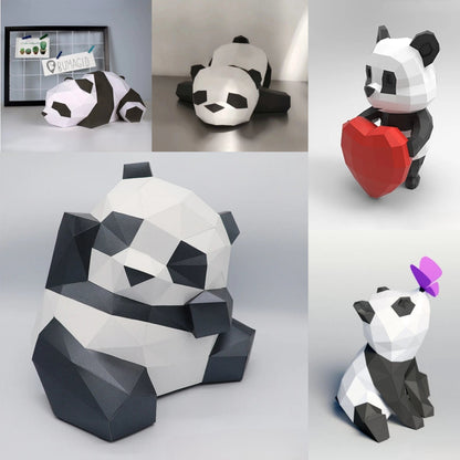 29/42 cm Origami Panda 3D Paper Sculpture to Assemble DIY