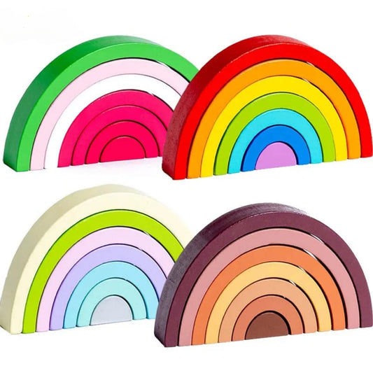 Montessori Wooden Arches Decorations Construction Set