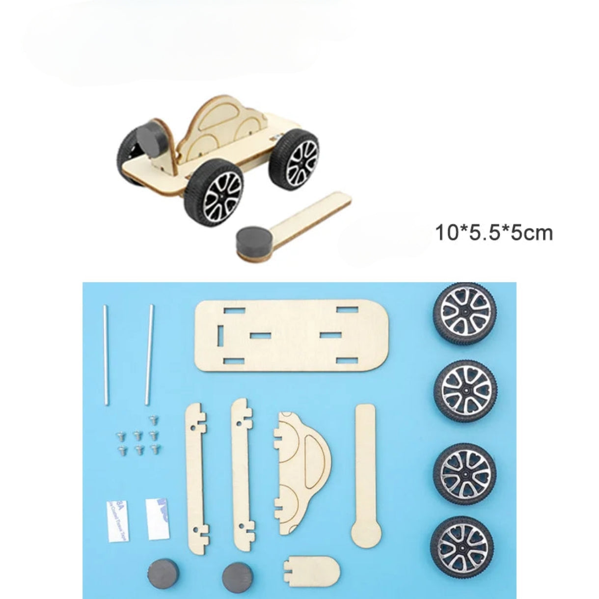Rompecabezas magnético de madera en 3D para coche